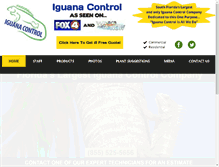 Tablet Screenshot of iguanacontrol.com